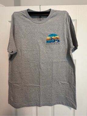 Honolua Men's Gray Short Sleeve Graphic Tee